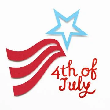 Happy 4th of July. Stock Photos