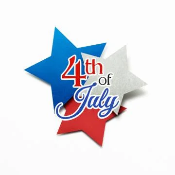 Happy 4th of July. Stock Photos