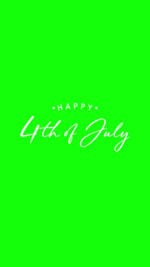 Happy 4th of July Text Animation on Green Screen – Happy Independence Day Stock Footage 311227080