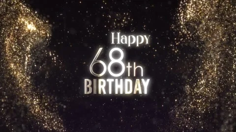 Happy 68th birthday, happy birthday, con... | Stock Video | Pond5