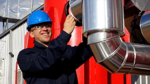 Happy and satisfied Worker Video stock 995314