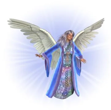Happy Angel Stock Illustration