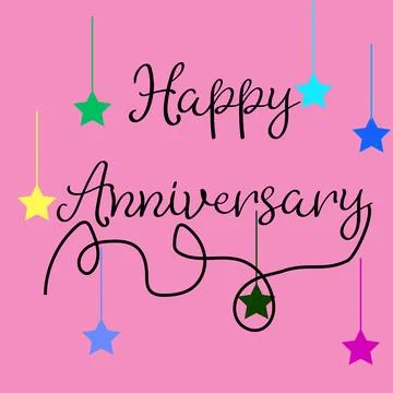 Happy Anniversary Stock-Illustration