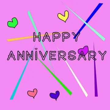 Happy Anniversary Stock-Illustration