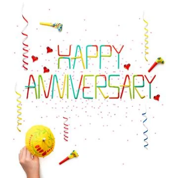 Happy anniversary. Stock Photos