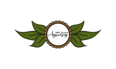 Happy Anniversary Template Vector Stock-Illustration