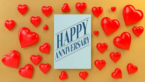 Happy anniversay Illustrazione stock