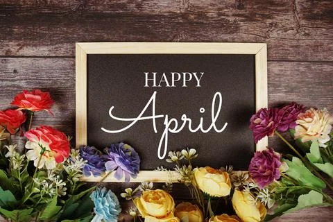 Happy April Stock Photos