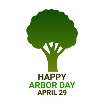 Happy Arbor Day 库存插图