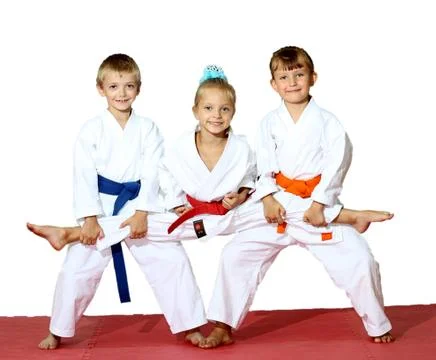 Happy athletes Stock Photos