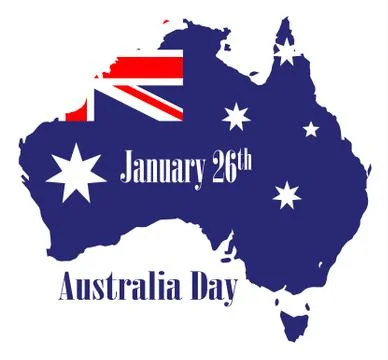 Happy australia day Illustrazione stock