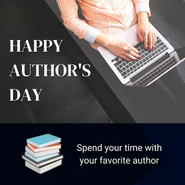 Happy Author's Day Stock Photos