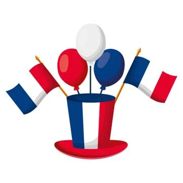 Happy bastille day flat design Stock Illustration
