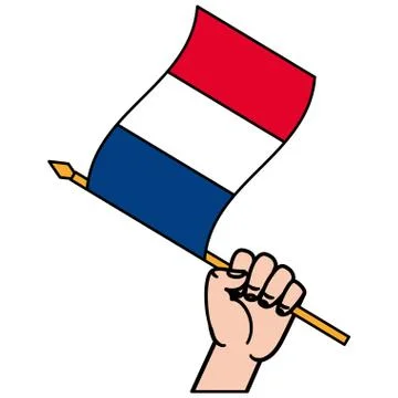 Happy bastille day flat design Ilustración de archivo