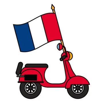 Happy bastille day flat design Ilustración de archivo