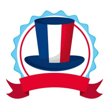 Happy bastille day flat design Stock Illustration