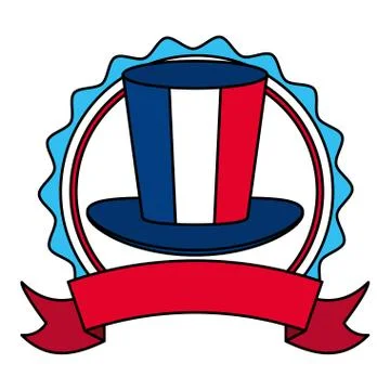 Happy bastille day flat design Ilustración de archivo