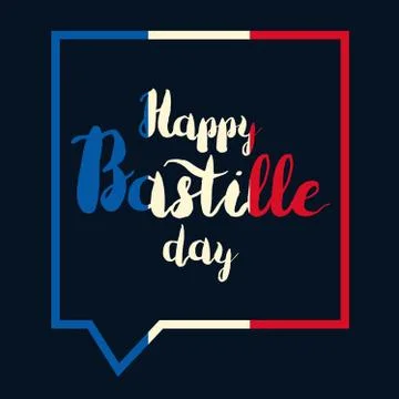 Happy Bastille Day Stock Illustration