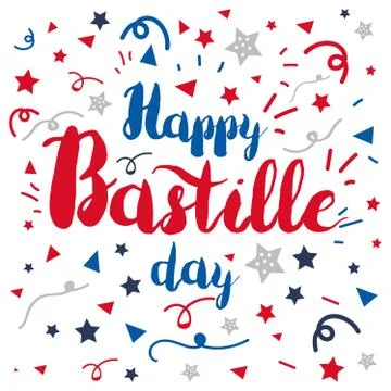 Happy Bastille Day 스톡 일러스트
