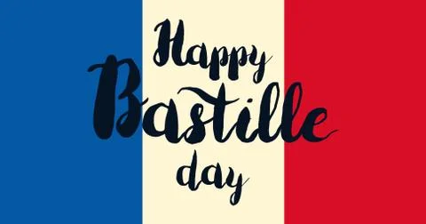 Happy Bastille Day Illustrazione stock