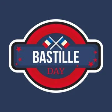Happy Bastille Day Stock Illustration