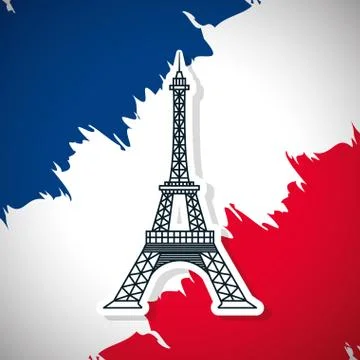 Happy bastille day Illustrazione stock
