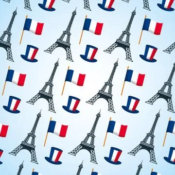 Happy bastille day Stock Illustration