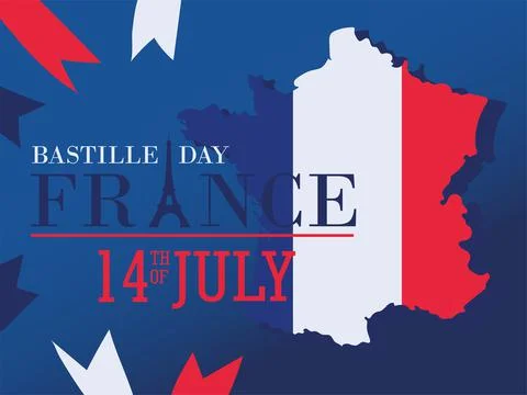 Happy bastille day Stock Illustration