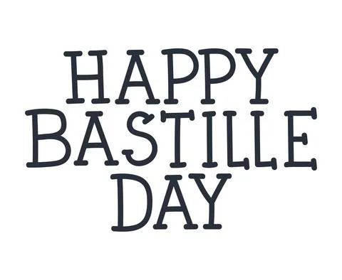 Happy bastille day Stock Illustration