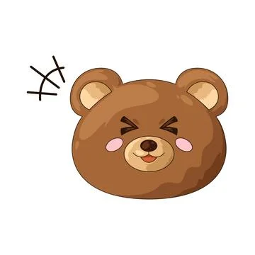 Happy bear illustration Stock Illustration