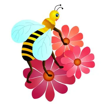 Happy bee Stock Illustration