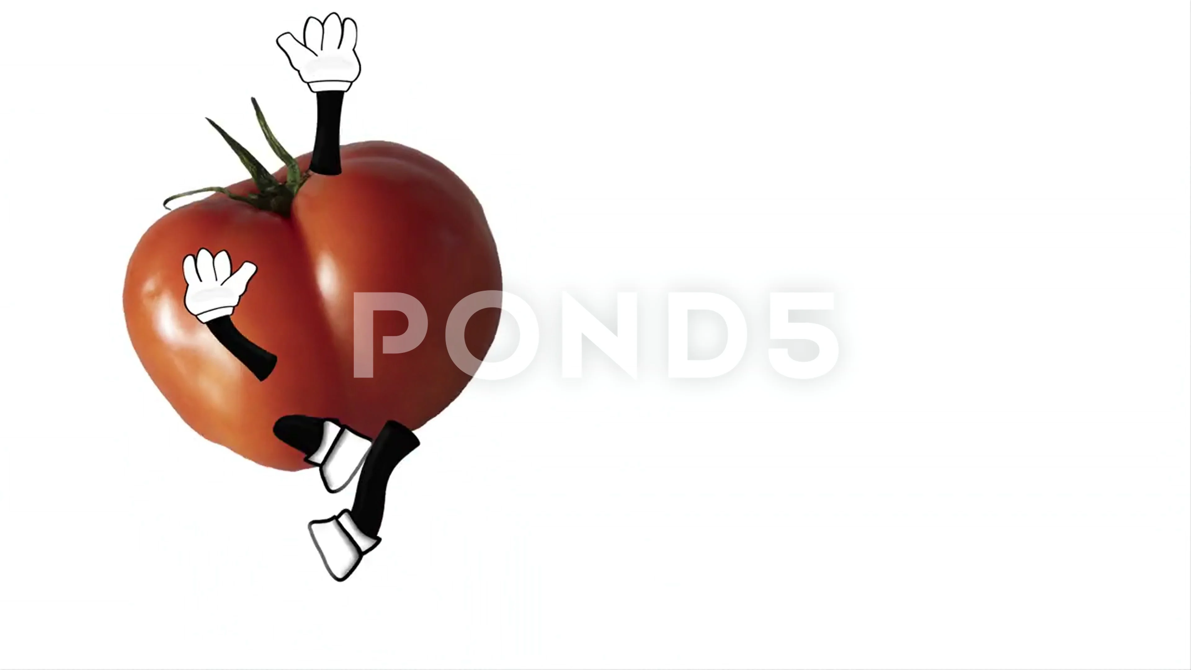 Happy beef tomato jumping in the air wit... | Stock Video | Pond5 Happy beef tomato jumping in the air wit... | Stock Video | Pond5