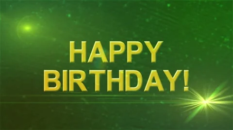 Happy Birthday 2 Video stock 11016418