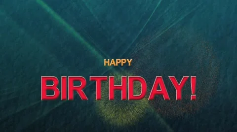 Happy Birthday 3 Video stock 11016515