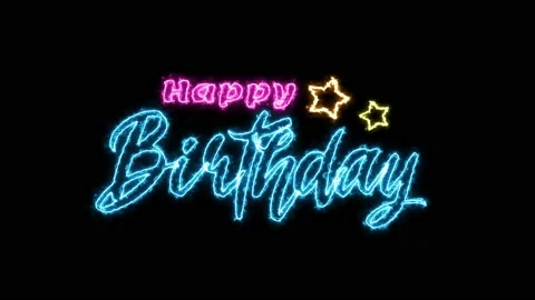 Happy Birthday Animation Stock Footage 225908194