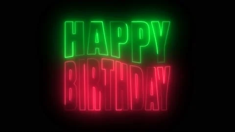 Happy birthday animation Stock Footage 226431003