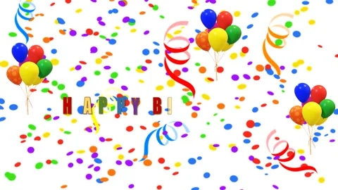 Happy Birthday Animation 스톡 동영상 280292172