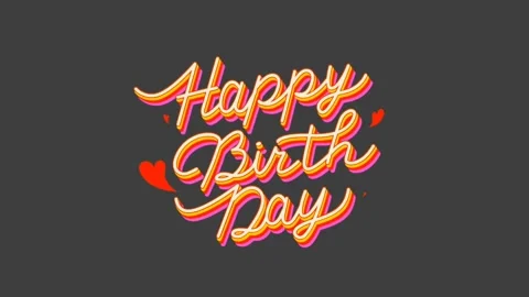 Happy birthday animations Stock Footage 274037799