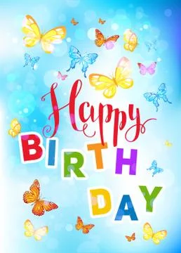 Happy birthday backdrop Stock Illustration