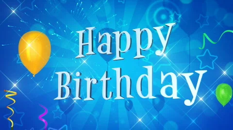 Happy birthday background Stock Footage 761751