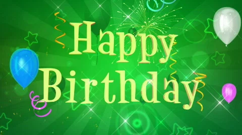 Happy birthday background Stock Footage 761752
