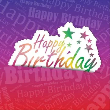 Happy birthday background 스톡 일러스트