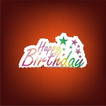Happy birthday background Illustrazione stock