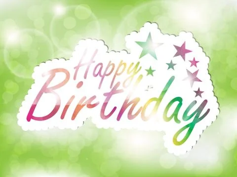 Happy birthday background. Illustrazione stock
