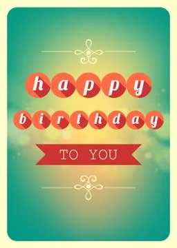 Happy birthday background Stock Illustration