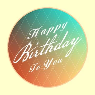 Happy birthday background Stock Illustration
