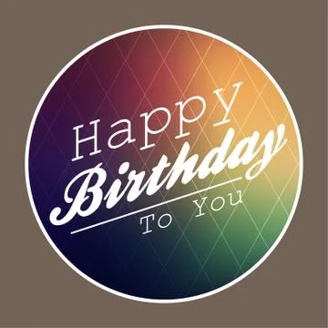 Happy birthday background Stock Illustration