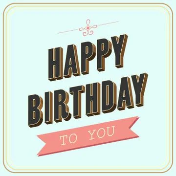 Happy birthday background Stock Illustration