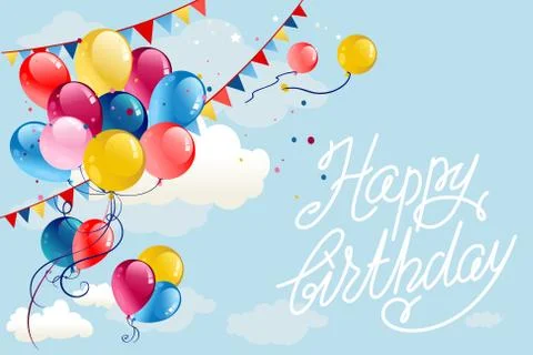 Happy birthday background Stock Illustration