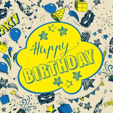 Happy Birthday background Stock Illustration